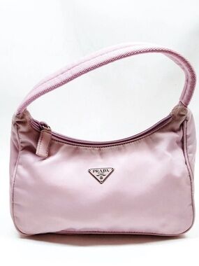 Prada Light Pink Nylon Shoulder Bag